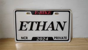 Customized E-Bike/E-Trike Plate Square Acrylic Glass 3mm