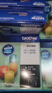 Brothter LC-663 BK C M Y ตลับหมึกอิงค์เจ็ท สีดํา สีฟ้า สีม่วงแดง สีเหลือง