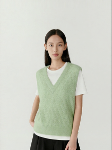 ICICLE | Spring Alpaca Wool Nylon Blended Knit Top