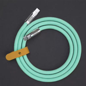 120W 6A Cable Super Fast Charge PD Type C Liquid Silicone Cable 1M 1.5M 2M Cable C To C Quick Charger Cable for Xiaomi iPhone