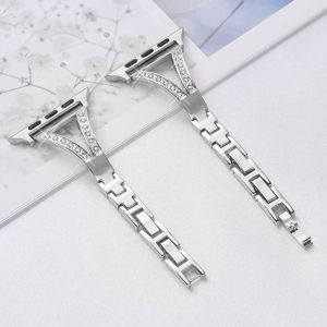 Women Diamond Bracelet For Apple Watch Series Adjustable Metal Strap For iWatch 49mm 41mm 45mm 40mm 44mm 38mm 42mm