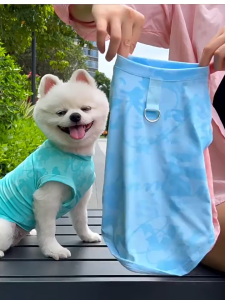 Áo ba lỗ cho Chó Mèo bằng vải thun lạnh kèm khoen móc (mẫu mới) - Love pets shop