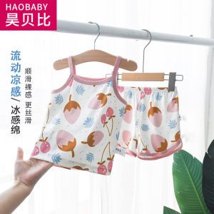 Lightweight Baby Vest Shorts Set Sleeveless Top Bottoms Childrens Summer Clothing Comfortable Breathable Infant Outfit