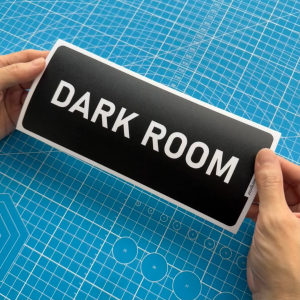 Dark Room. Darkroom. Bilik Gelap. Premium Sticker Sign Notice Signage Label Signboard Papan Tanda.