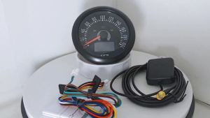 ELING 85mm GPS Speedometer 0-160MPH 0-200km/h +0-8000RPM Tachometer with 7 Colors Backlight for Yacht Motorcycle Universal