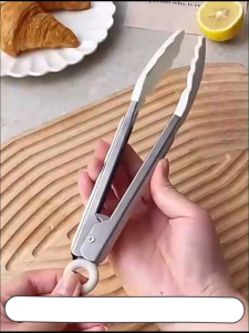 Silicone Food Tong Food Grade BBQ Oven Baking Frying Tong Bread Salad Tongs Kitchen Cooking Tool Heat Resistant Clamp Non-slip Grill Kitchen Utensils