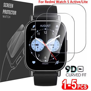 9H Premium Tempered Glass for Xiaomi Redmi Watch 5 Lite / 5 Active Smart Watch Clear HD Glass Screen Protector Films Accessories