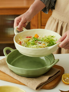 IMhouse Nồi Nướng Sâu Hai Tai Dùng Trong Nhà Bếp Nồi Nướng Lò Nướng Nồi Chiên Không Dầu Chuyên Dụng Dụng Cụ Ăn Uống