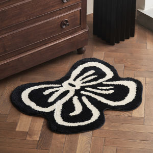 VIKAMA Korean-style bow carpet for living room bedroom bedside wardrobe decoration home decoration