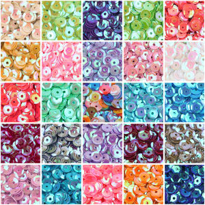 20g สี 5 มม.รอบ PVC Sequins สําหรับผู้หญิงเย็บงานแต่งงานชุดกระเป๋าเลื่อมวัสดุ DIY หัตถกรรม D0802