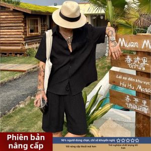 Áo Sơ Mi Nam Tay Ngắn Phong Cách Old Money Màu Trắng Dành Cho Mùa Hè