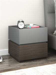 Solid Wood Floor Version 2023 New Bedside Table Substitute Creative Bedroom Light Luxury and Simplicity Modern Internet Popular Small Apartment