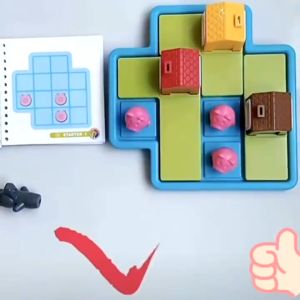 Three Little Piggies Cognitive Skill-Building Puzzle  Logic Game Challenge Puzzle Hide&Seek Fun Logic & Problem-Solving Board Game for Kids Brain-Boosting Educational Toy