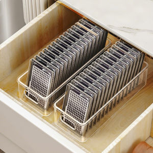 ที่เก็บแหนบแต่งหน้าแบบใส 1 ชิ้น กล่องเก็บอุปกรณ์ต่อขนตาแนวตั้ง กล่องเก็บกาวสำหรับทำเล็บ อุปกรณ์สำหรับร้านทำเล็บ