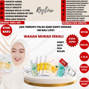 Paket Skincare Glowing Treatment Reglow Pencerah wajah paket 1 bulan reglow dr Shindy putri