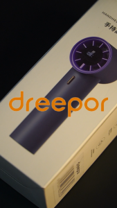 Dreepor Mini Fan Portable 3000mah Recchargeable Handheld Fan Wind Speed Power Display Powerful Cooling High Speed Electric Fan Long Battery Life Silent and Strong Wind Desktop Pocket Fan