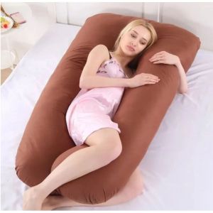 Gối bầu chữ u bà bầu (vải nhung mịnvải xôvải polyvải cottong 100%) tặng thêm bông dự phòng