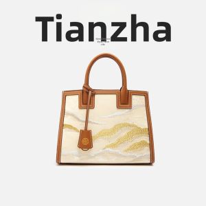 New Chinese Style Original Embroidery Design Large Capacity Crossbody Tote Bag