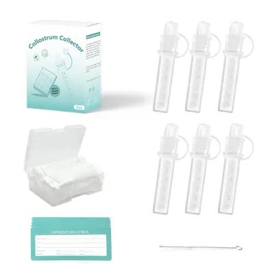 Colostrum Collector Kit 6pc 6ml Breast Milk Collection Baby Feeding Reusable Breastfeeding Milk Device for Baby Use