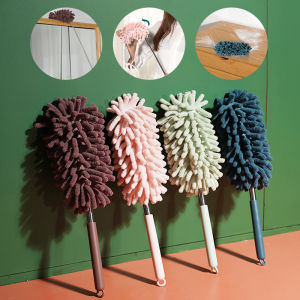 Telescopic Lengthen Duster Home and Auto Interior Cleaning Stainless Removal Steel Dust Brush Ceiling Clean Multifunction