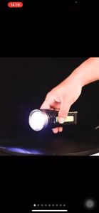 LT-911 Solar USB Rechargeable Torch with Built-in Battery with COB Side Light for Camping Fishing