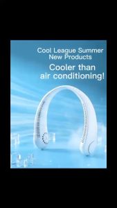 ✅100% Original Mixx Neck Fan Rechargeable Fan USB Portable Bladeless Fan for Home Outdoor Sport