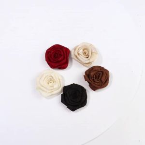 5pcs/lot Fabric Rose Flower Colorful 5cm Artificial Rose Flowers For DIY Home Wedding Party Decorative Sewing Accessories