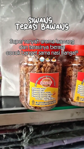 BAWANG GORENG ASLI (SIWANG) TERASI BAWANG TANPA MSG Kemasan Toples Enak Gurih Pedas Gratis Ongkir