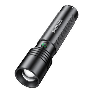 Đèn Pin Sạc Philips SFL2146 Siêu Sáng Tầm Xa Zoom Được LED Di Động Dùng Cho Ngoài Trời Và Trong Nhà Chống Nước Hợp Kim Nhôm