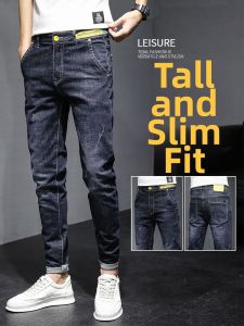 Trendy Slim Fit Straight Leg Stretch Jeans for Spring and Autumn