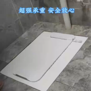 Squatting Pan Cover Squat Toilet Cover Anti-odor toilet lid fully enclosed toilet squat lid Universal Squatting Pit Pedal Home Deodorizer