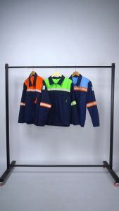Wearpack Safety Atasan Warna Biru Dongker Kombinasi Orange