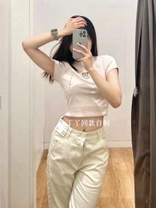 Spicy Girl Printed Short Sleeve T-Shirt Summer Cotton round Neck Casual Fashion Womens Top Sweet And Spicy Style