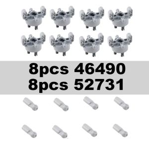 46490 Technical Building Blocks Parts Wheel Hub CV Cardan Ball Suspension Drive Axle 52731 Joint Steering MOC Bricks Accessories