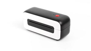 A6 Size Thermal Receipt Printer AM246S USB Inkless Portable Printer with 300pcs Roll Thermal Paper Label for Label Maker