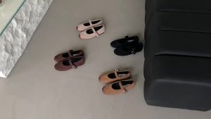 [ ไม่แต่งหน้า ] รองเท้า Mary Jane สไตล์วินเทจสไตล์ใหม่ฤดูใบไม้ผลิและฤดูร้อนสไตล์ใหม่ปากตื้นหัวกลมส้นแบน