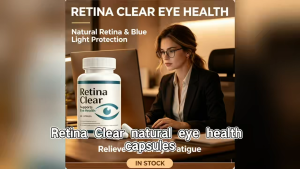 Retina Clear Eye Health Support Capsules Natural Retina & Blue Light Protection Relieve Eye Fatigue 60ct