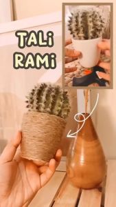 TALI RAMI 2 PLY [PER 10 & 50 METER] - Tali Goni Gulungan 2Ply 3Ply 4Ply Hiasan Jerami Modern Craft Undangan