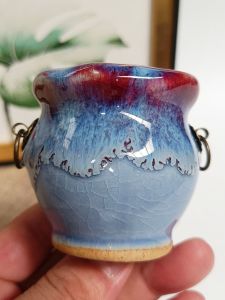 ถ้วยกระดูกงูขนาดเล็กแบบย้อนยุคที่ระบายอากาศได้ดีพร้อมแหวนทองแดงสำหรับปลูกพีชไม้ป่าอากาศ