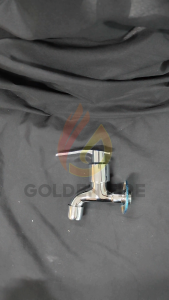 Wall Faucet Single Spout Hose Bibb Plain Bibb Chrome Plated Zinc for Kitchen Sink Bathroom Garden Construction Site