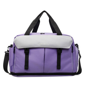 Travel Fitness Bag Dry Wet Separation Large Capacity Short Trip Casual Carry-On Luggage Shoe Compartment Expandable
