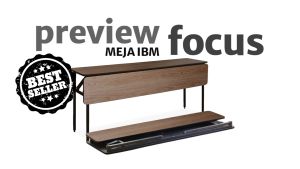 Meja Lipat Meja IBM Meja Rapat Meja Banquet - Seahorse FOCUS 120x45 + tutup Multiplek HPL