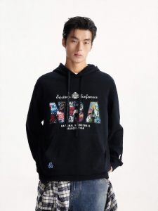 Jack Jones | Drop Shoulder Loose Hoodie NBA Collaboration