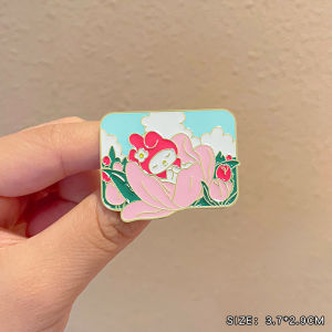 เข็มกลัดรูปสุนัข หมูพุดดิ้ง ลายการ์ตูน คุณภาพสูง โลหะผสม ทองแดง ทองแดงเคลือบเงิน เครื่องประดับแฟชั่นสำหรับผู้หญิง