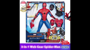 【SG Ready Stock】3-in-1 Avenger 33cm Spider-Man Web Gear Toy Set with 2 Sets Of Mask&Suits➕15+ Sound Effects&Film Phrases★Far From Home Deluxe Gift Set✅Superhero Kids Toy✅Christmas/Childrens Day/Birthday Gift/Presents✅Marvels✅