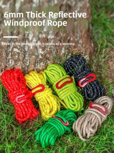 Reflective Windproof Adjustable Tent Support Rope 4m
