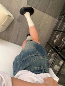 American Style Hot Girl Short Jeans High Waist Slim A-Line Ultra Short Hot Pants Womens Summer New Thin Version Casual Zipper