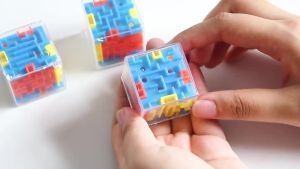 12 Món Đồ Chơi Mê Cung 3D Trong Suốt Hình Vuông & Tròn Trò Chơi Bóng Lăn Thử Thách Dành Cho Trẻ Em Quà Tặng Sinh Nhật Quà Tặng Thôi Nôi Đồ Nhồi Piñata