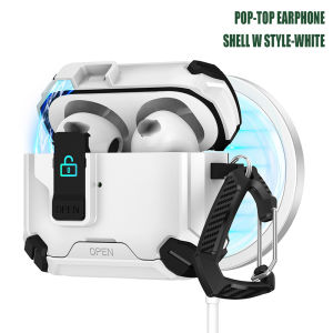 For Magsafe Wireless Charging Earphone Case For Airpods 4 3 Case Airpods Pro 2 Airpods2 Cases Magnetic Automatic Lock With Hook