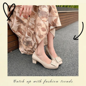 LHFriday ใหม่พร้อมส่ง รองเท้าคัทชูหุ้มส้นแฟชั่น งานดีเทลเรียบหรูดูแพง แต่งเข็มขัด คือดูเก๋มากวัสดุทำจากยางทำความสะอาดง่าย ทรงสวย ใส่แมทช์ได้ทุกลุคส์การแต่งกาย ไม่ควรพลาด